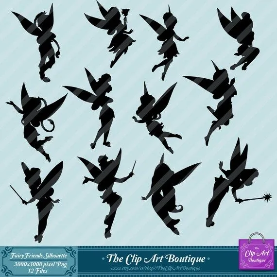 Fairy Princess Tinkerbell and friends por TheClipArtBoutique Fairy Princess Tinkerbell and friends por TheClipArtBoutique