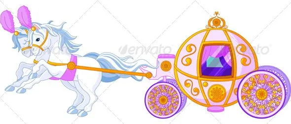 Fairytale pink carriage | GraphicRiver Fairytale pink carriage | GraphicRiver