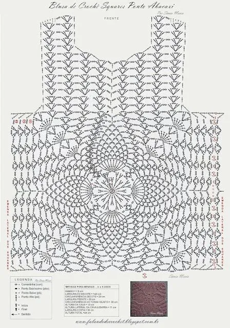 FALANDO DE CROCHET: COLETE DE CROCHE INFANTIL 2 SQUARES PONTO ABACAXI FALANDO DE CROCHET: COLETE DE CROCHE INFANTIL 2 SQUARES PONTO ABACAXI