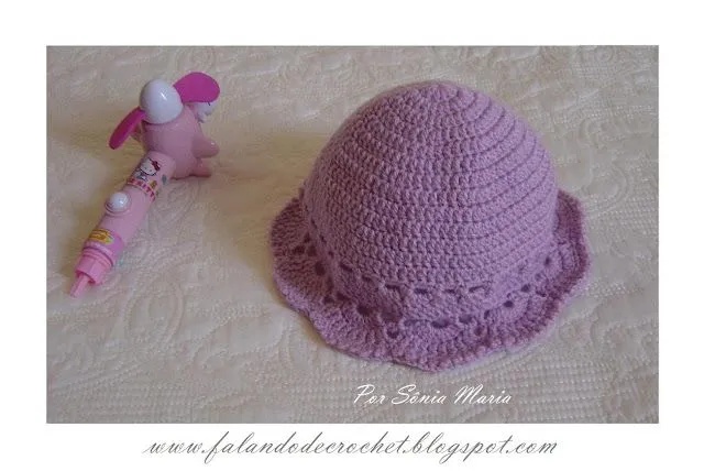 FALANDO DE CROCHET: GORRO DE CROCHE PARA BEBE COM TABELA DE MEDIDA ... FALANDO DE CROCHET: GORRO DE CROCHE PARA BEBE COM TABELA DE MEDIDA ...