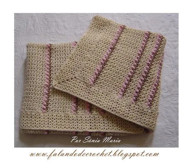 FALANDO DE CROCHET: MANTA DE CROCHE PARA BERÇO DE BEBE - PONTO ... FALANDO DE CROCHET: MANTA DE CROCHE PARA BERÇO DE BEBE - PONTO ...