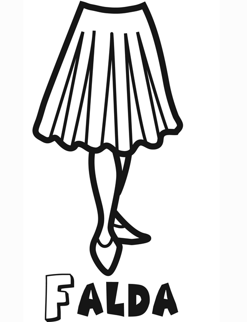 Como dibujar una pollera - Imagui