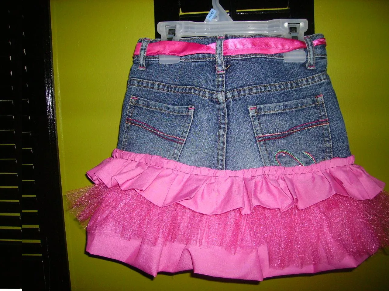 Falda de jean con tutu Falda de jean con tutu