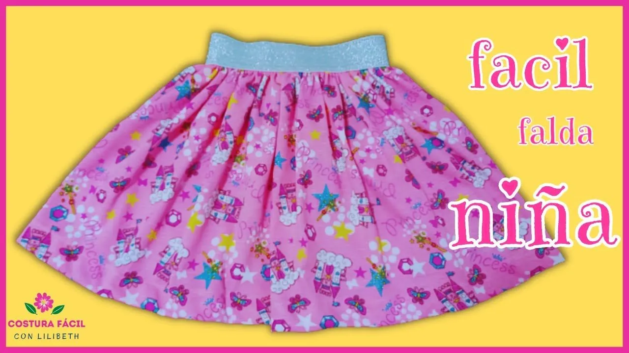 como hacer FALDA para niña muy facil en 10 minutos✨ - YouTube como hacer FALDA para niña muy facil en 10 minutos✨ - YouTube
