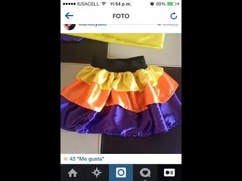 Falda de olanes - YouTube