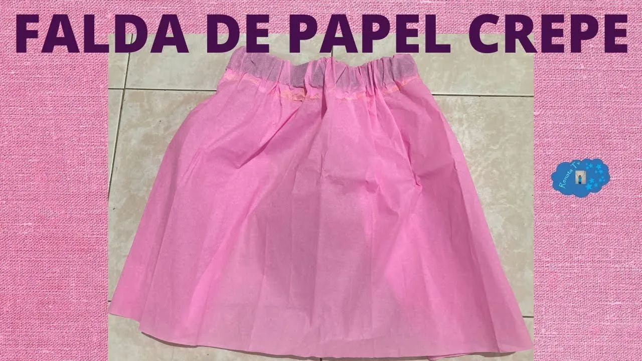 Como hacer una falda con papel CREPE | FÁCIL Y ECONÓMICO | - YouTube Como hacer una falda con papel CREPE | FÁCIL Y ECONÓMICO | - YouTube