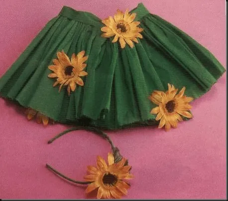 Falda de papel crepe paso a paso - Imagui