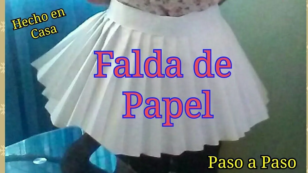 Cómo Hacer una falda de Papel - YouTube