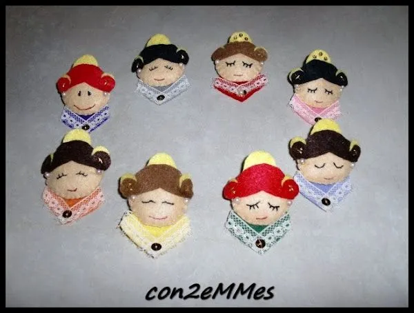 falleras de fieltro | Aprender manualidades es facilisimo.