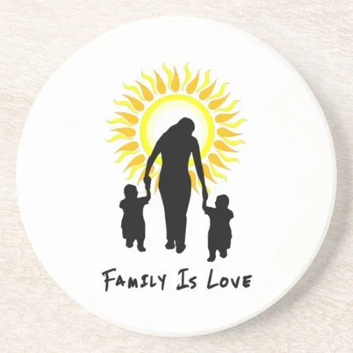 La familia es amor Sun Posavasos Manualidades de Zazzle. La familia es amor Sun Posavasos Manualidades de Zazzle.