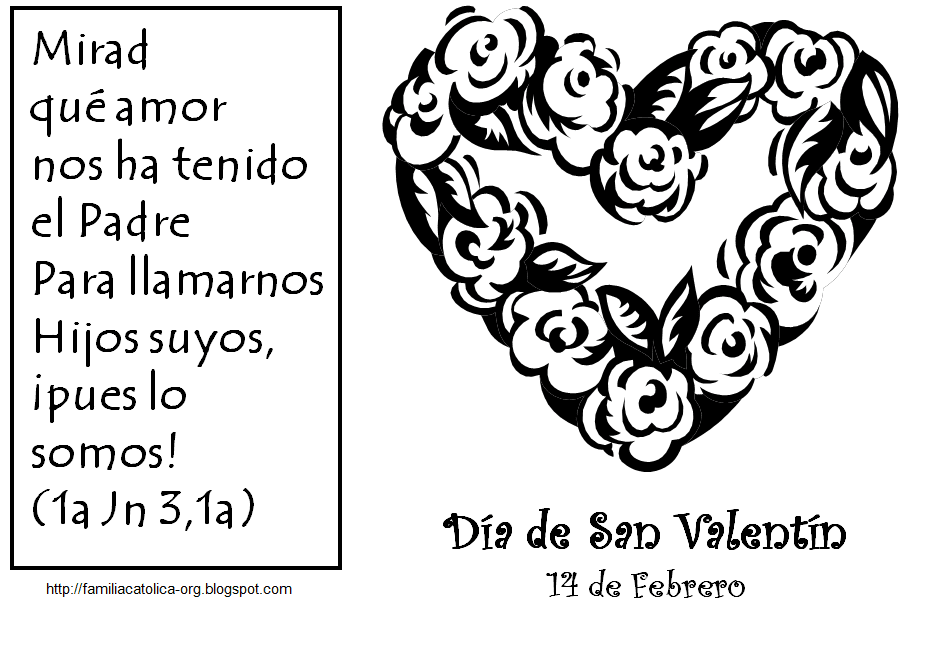Familia Católica: Celebra el día de San Valentín en familia Familia Católica: Celebra el día de San Valentín en familia