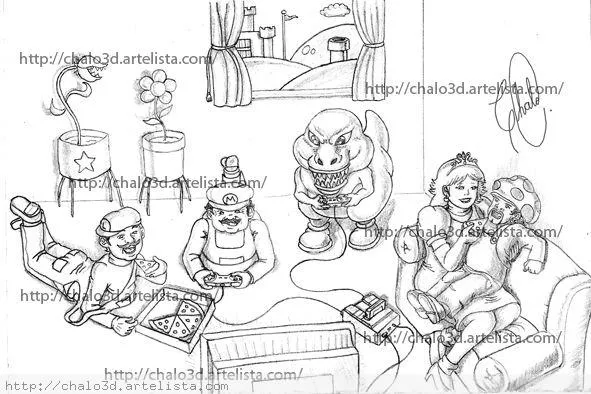 Familia mario bros Chalo3d Gzo - Artelista. Familia mario bros Chalo3d Gzo - Artelista.
