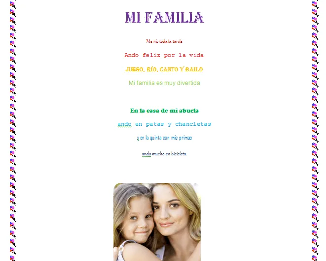Poemas a la familia con imagenes - Imagui