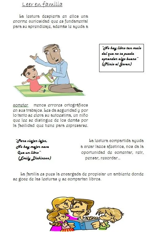LA FAMILIA PROMOVIENDO LA LECTURA | Leyendo leyendo, disfruto y ... LA FAMILIA PROMOVIENDO LA LECTURA | Leyendo leyendo, disfruto y ...