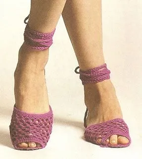 fanatica del tejido: sandalias en crochet de la web fanatica del tejido: sandalias en crochet de la web