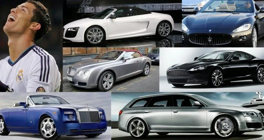 los fans de fútbol: La colección de coches de lujo de Cristiano ...