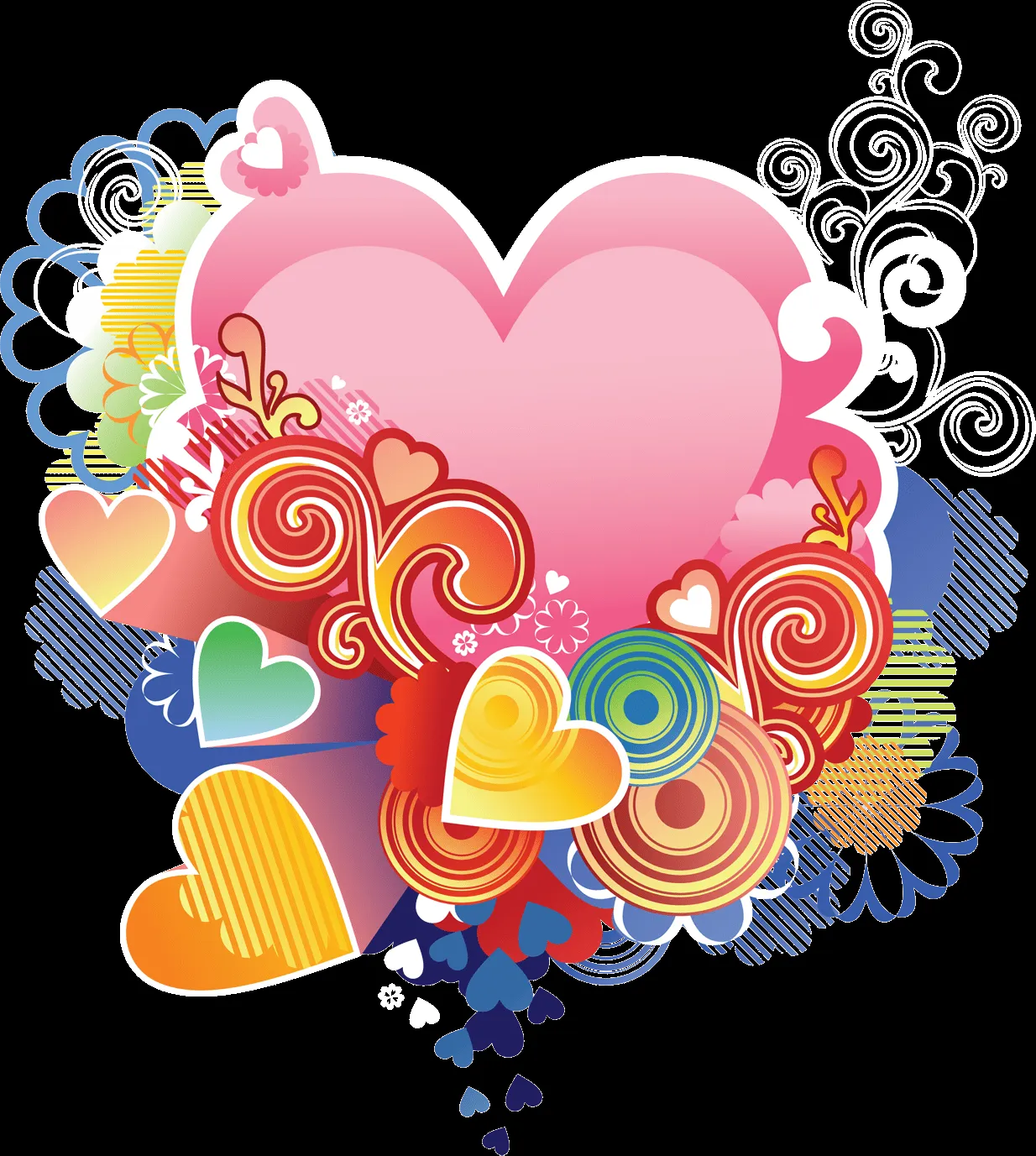 Fantasia de una PrinCesa: Corazones multicolores png Fantasia de una PrinCesa: Corazones multicolores png