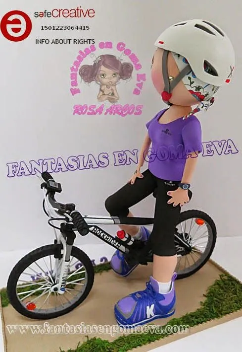 FANTASIAS EN GOMA EVA: Fofucha Ciclista