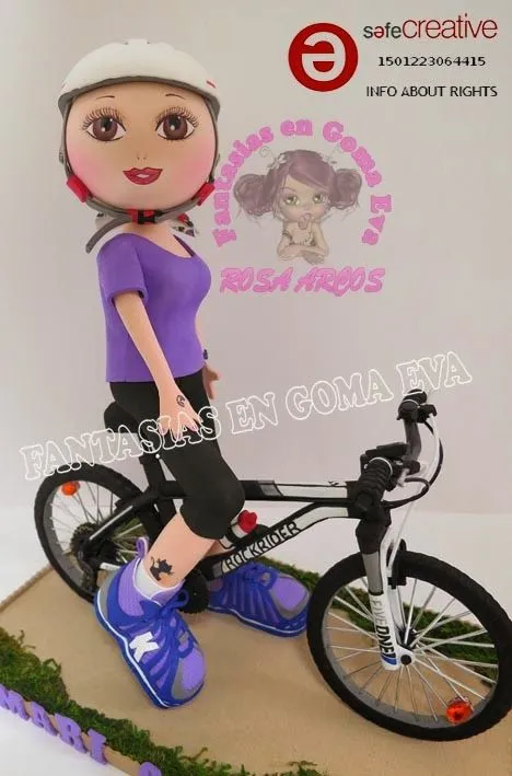 FANTASIAS EN GOMA EVA: Fofucha Ciclista