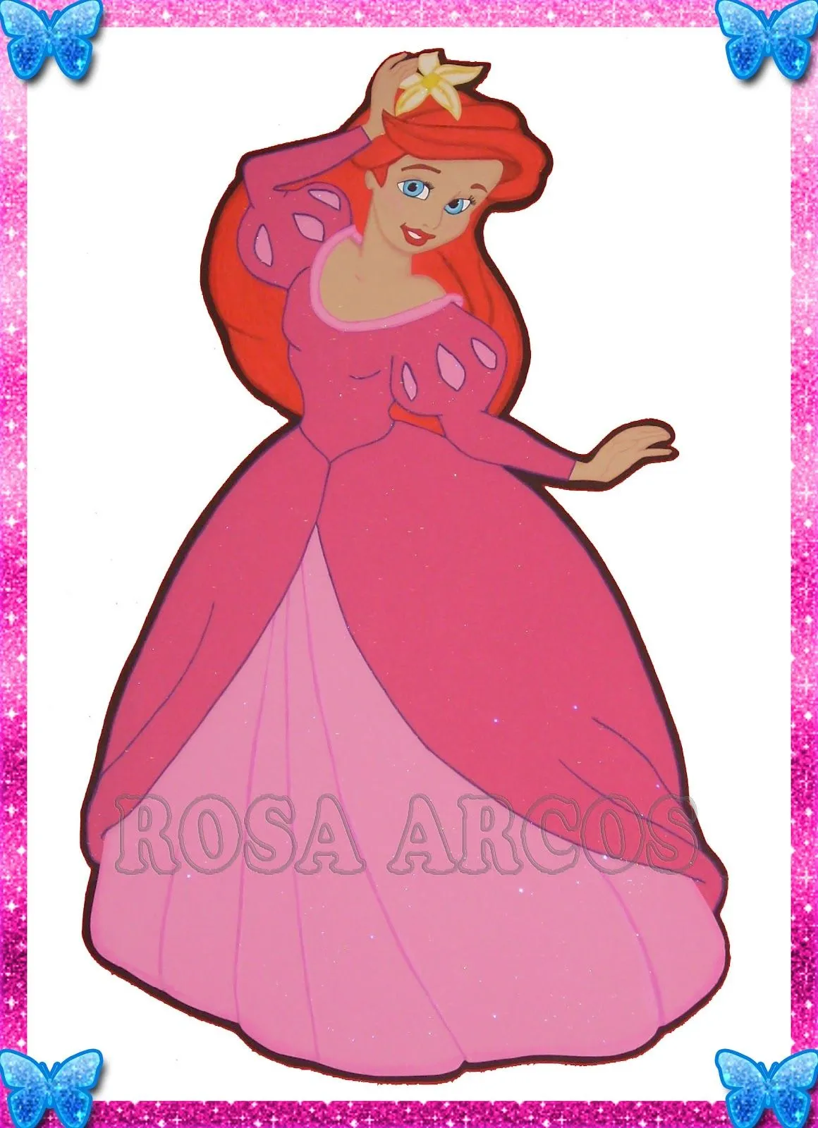 FANTASIAS EN GOMA EVA: Princesa Ariel
