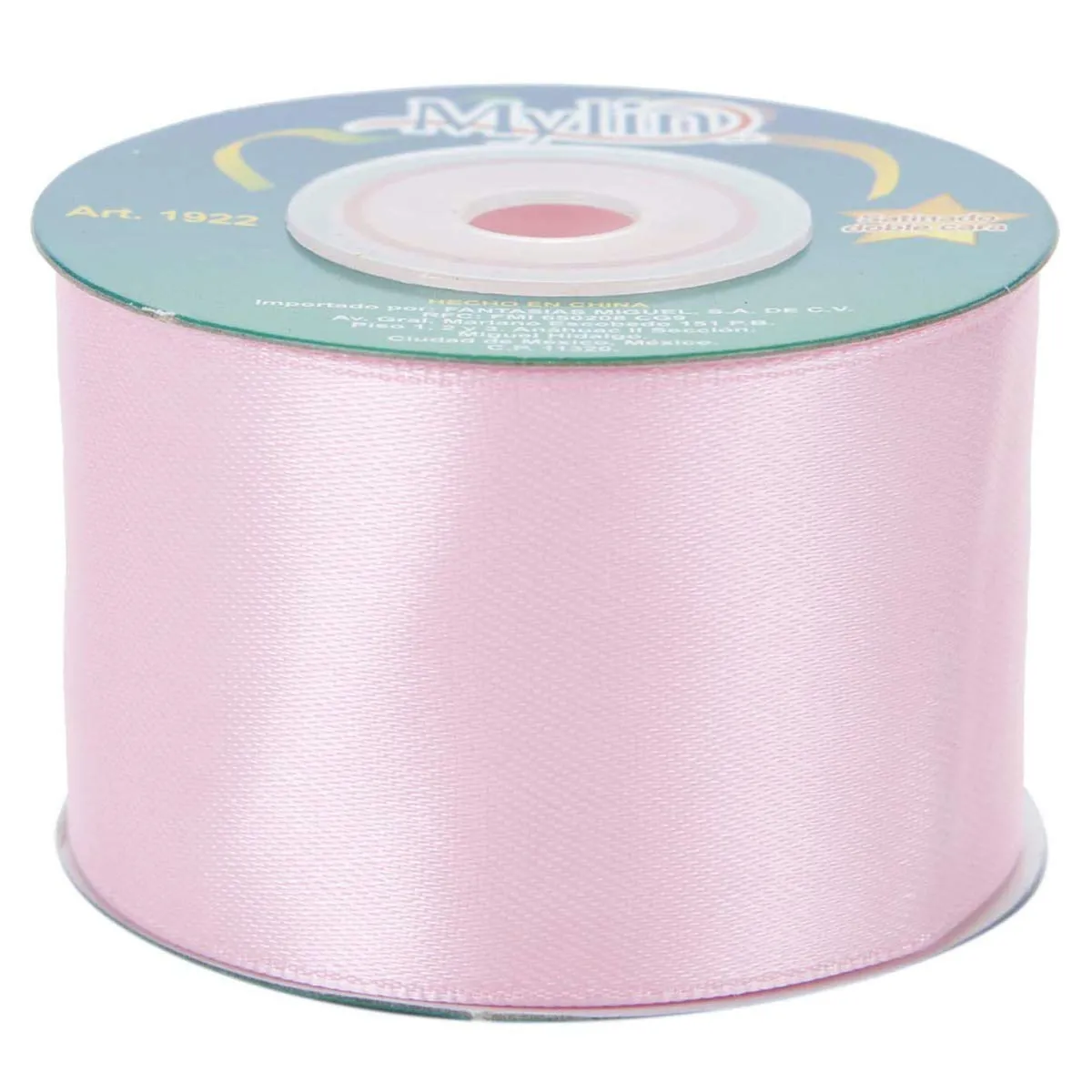 Fantasias Miguel Mylin Listón Ancho Satinado Liso Doble Cara para Moños,  Manualidades, Decoraciones, Tamaño 38 mm Ancho X 10m Largo, Color Rosa :  Amazon.com.mx: Hogar y Cocina