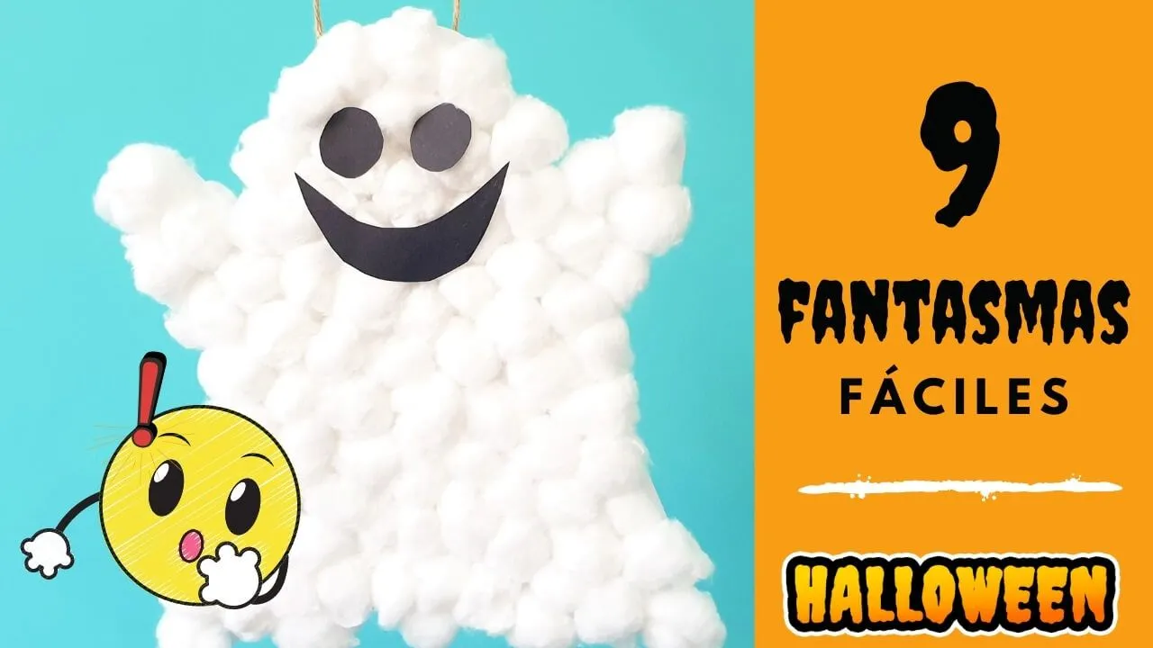 Cómo hacer fantasmas de Halloween para decorar - Manualidades Play Cómo hacer fantasmas de Halloween para decorar - Manualidades Play