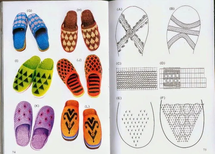 Fantásticas pantuflas tejidas con dos agujas | Crochet y Dos agujas Fantásticas pantuflas tejidas con dos agujas | Crochet y Dos agujas