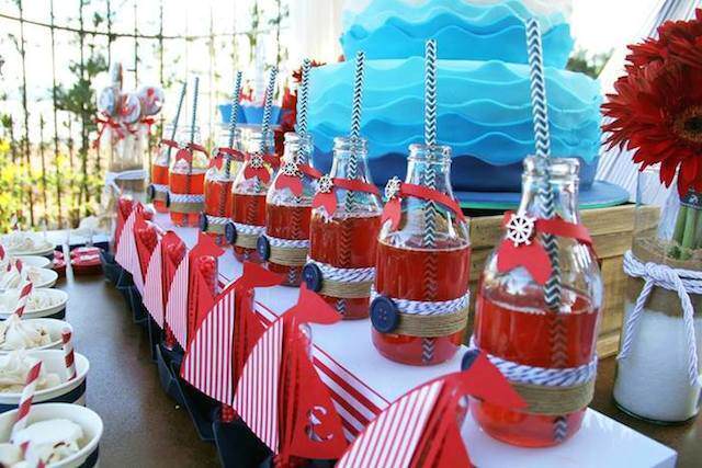 Fantástico baby shower en estilo náutico