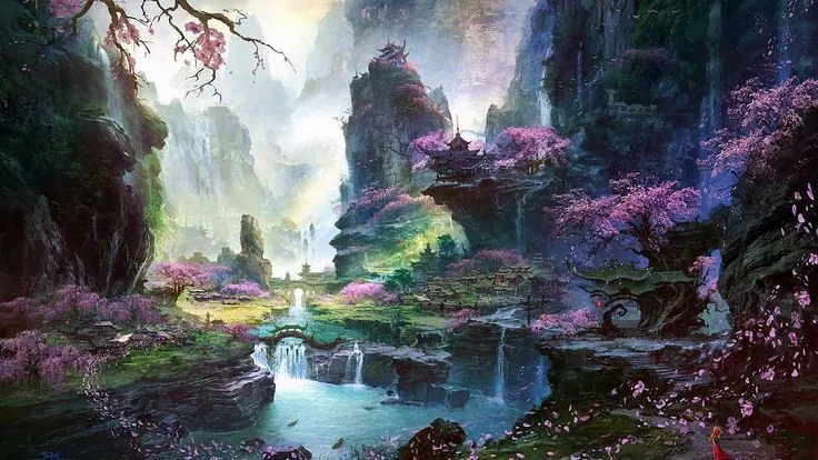 Fantástico mundo de la pintura, los paisajes orientales de ...