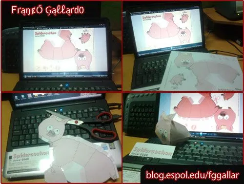 Fґąŋ¢Ő Ģąℓℓąґdѳ » Puerco araña [para imprimir, recortar y armar]
