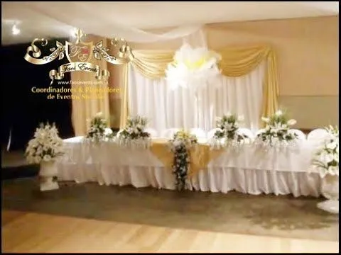 Faos Events Decoracion color dorado - YouTube