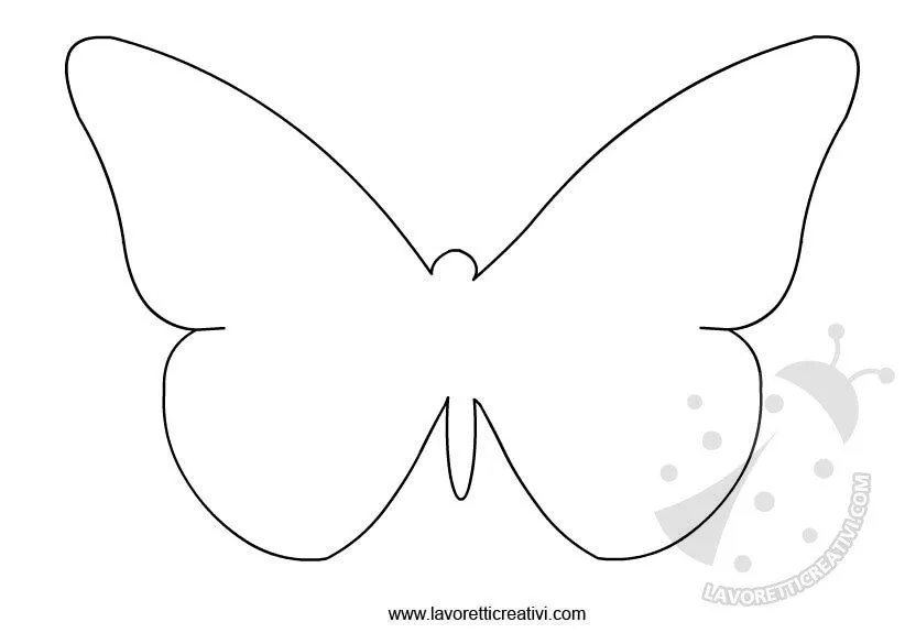 Farfalle - Sagome da ritagliare