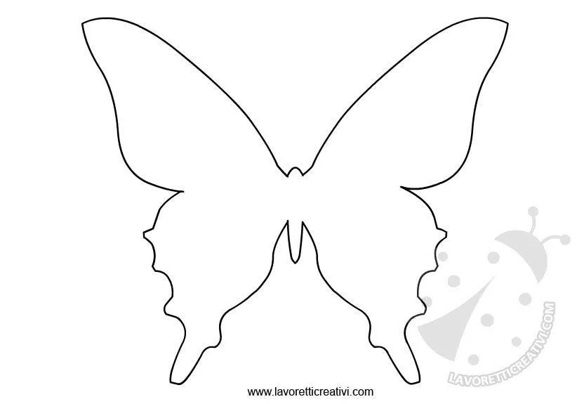 Farfalle - Sagome da ritagliare