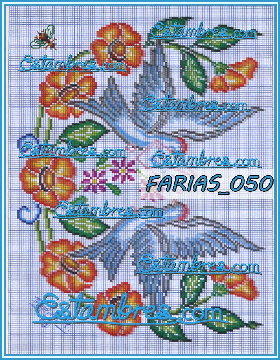 FARIAS [F001-065] - 1 de 2 - Esquemas para Bordado de Punto de Cruz -  Estambres.com