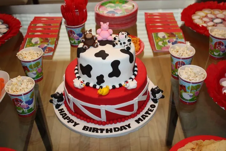 Farm Animals / Cake / Fondant / Torta / Animales de la granja ...