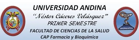 Farmacia y bioquimica Primer Semestre: Caratula de la universidad ...