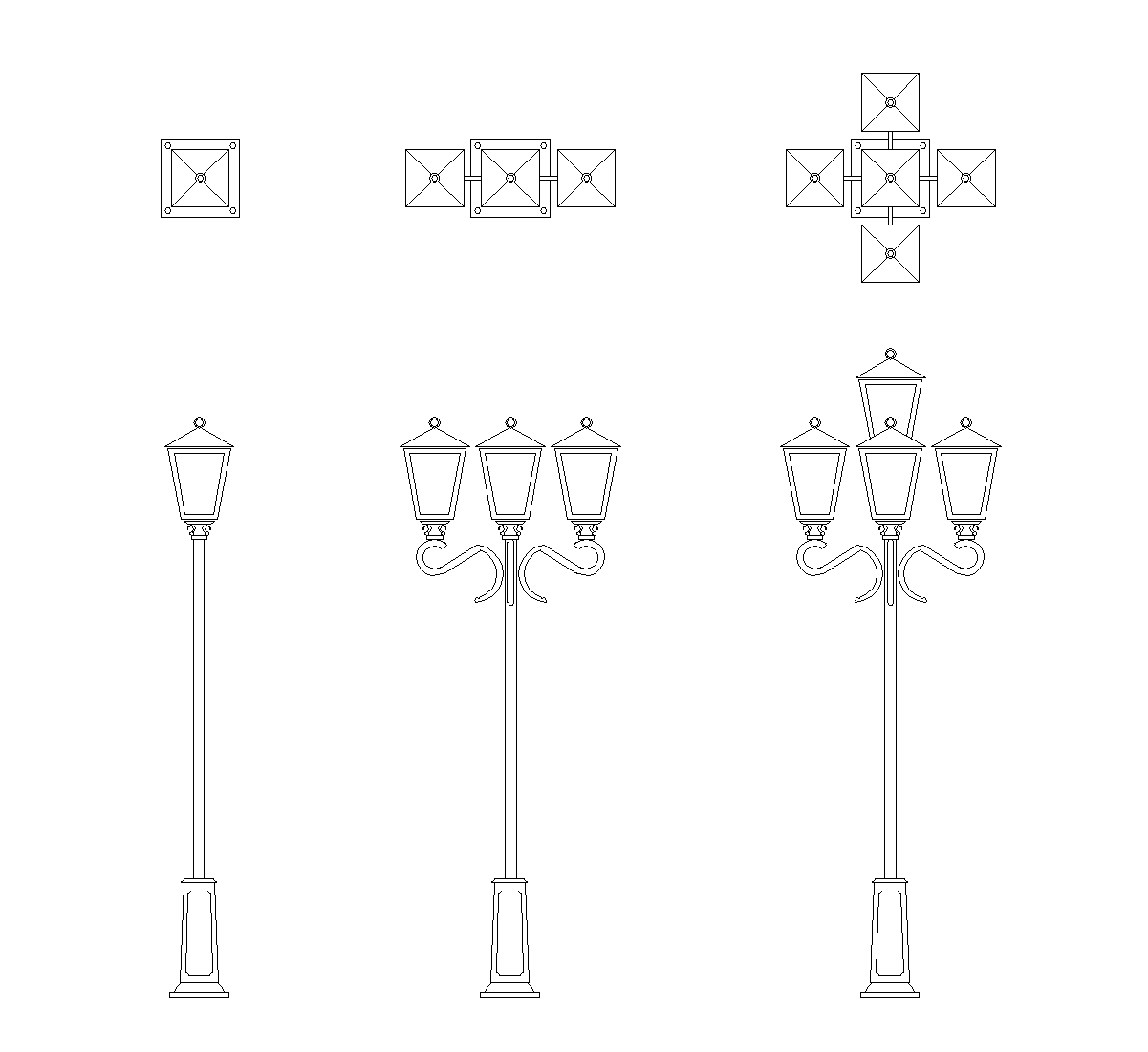 Farolas antiguas DWG Bloque CAD Descarga Gratis Farolas antiguas DWG Bloque CAD Descarga Gratis