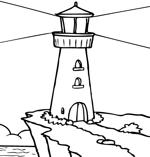 Faro para colorear - Imagui