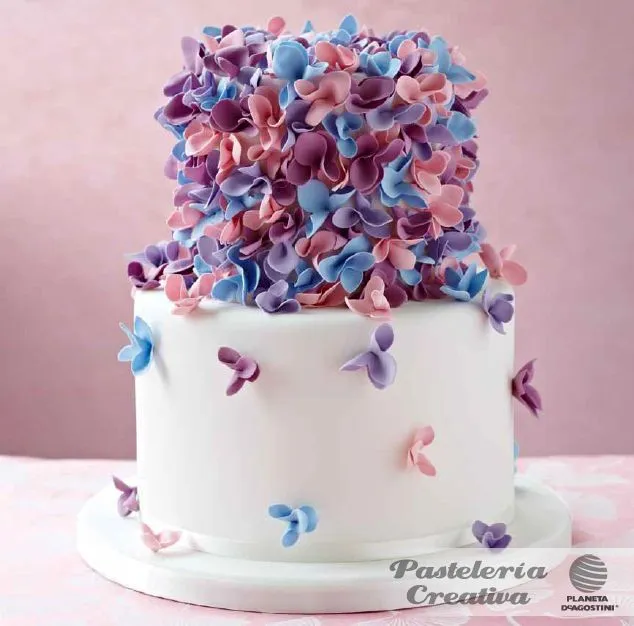 Fascículo 84 de Pasteleria Creativa- Tarta mariposas | Cake ... Fascículo 84 de Pasteleria Creativa- Tarta mariposas | Cake ...