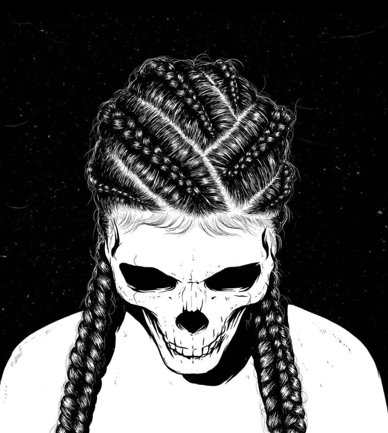 Las fascinantes imágenes de calavera mujer hechas por un artista de Trinidad y Tobago Las fascinantes imágenes de calavera mujer hechas por un artista de Trinidad y Tobago