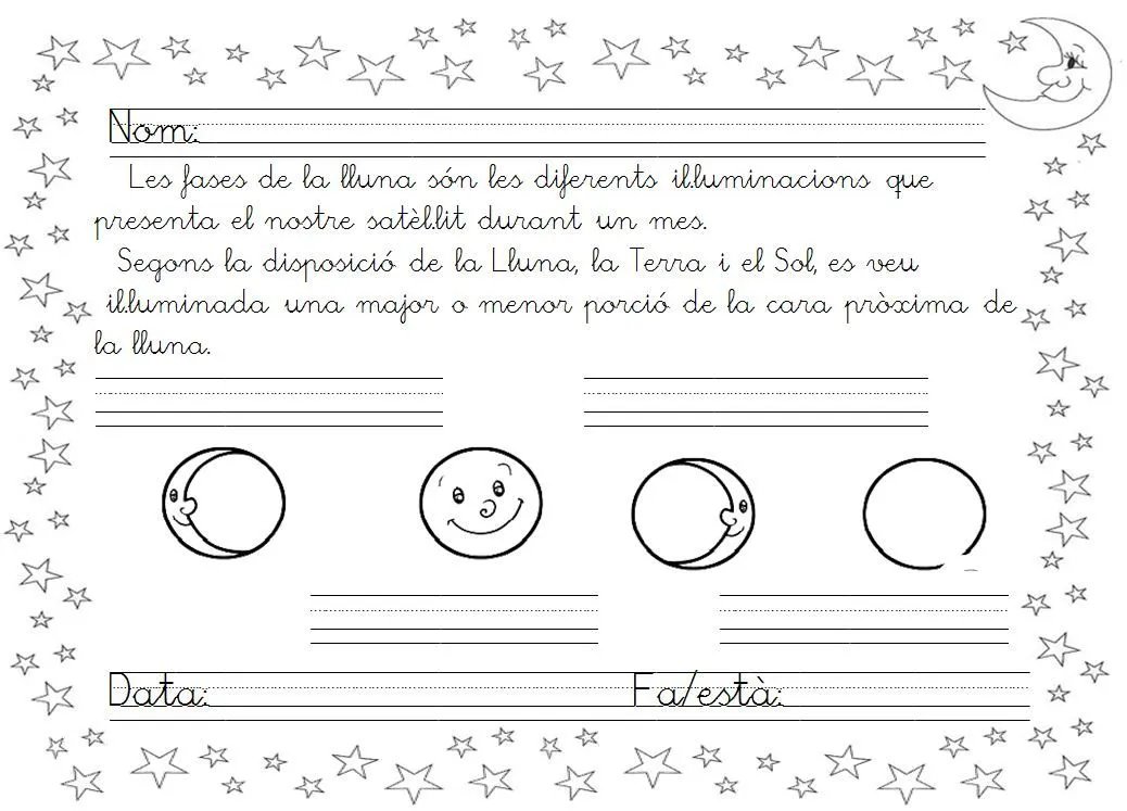 La Cuatro Fases De La Luna Para Colorear Wallpapers | Real Madrid ...