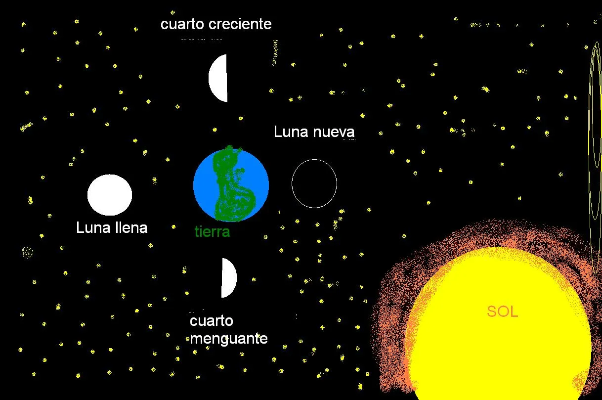 Fases de la luna para niños - Imagui