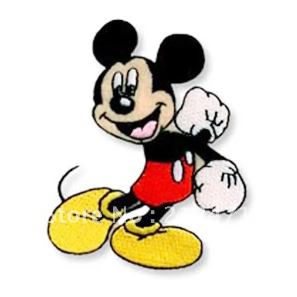 Fashion And Lovely Embroidery Iron On Mickey Mouse Patch Applique ...