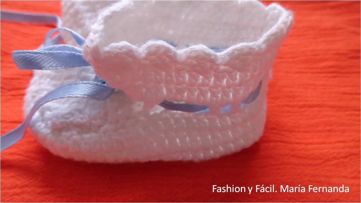 Fashion y Fácil DIY: Escarpines de crochet para bebe (Baby ...