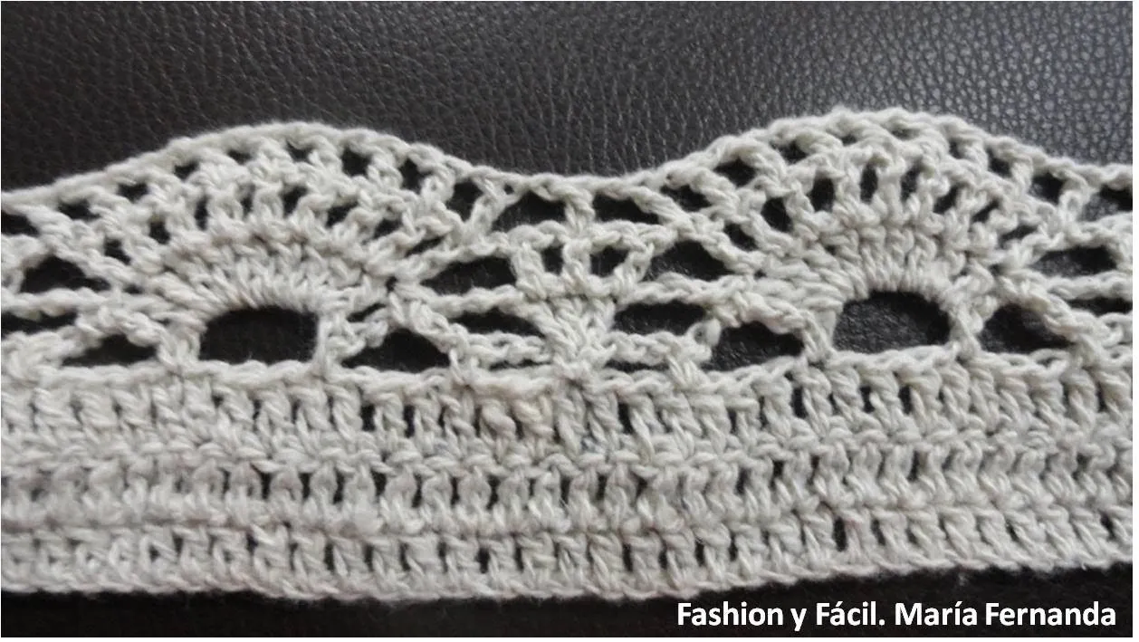Fashion y Fácil DIY: Tejido en Punto abanico a ganchillo, fácil y ...