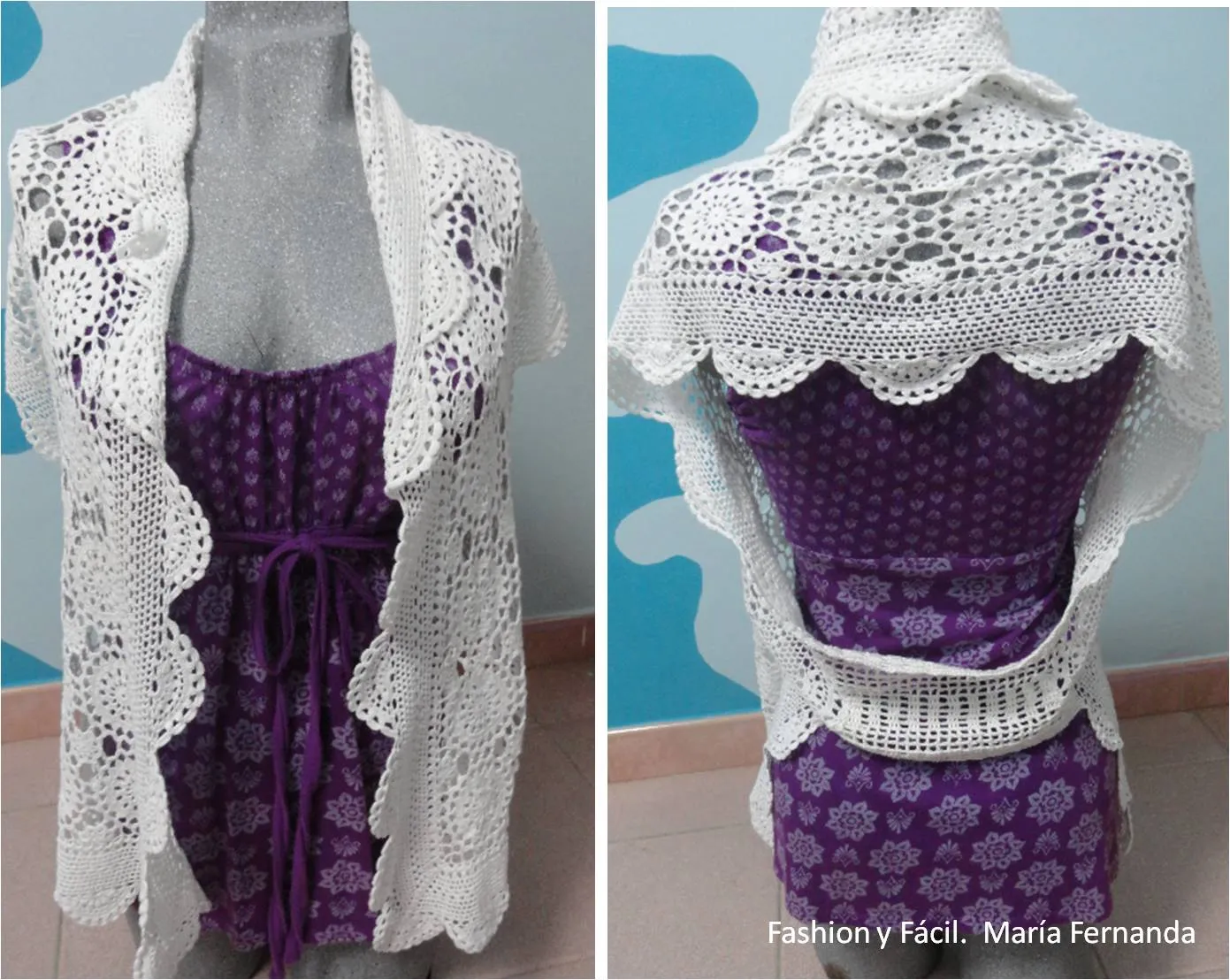 Fashion y Fácil DIY: Tendencia crochet. Cómo hacer un chaleco con ... Fashion y Fácil DIY: Tendencia crochet. Cómo hacer un chaleco con ...