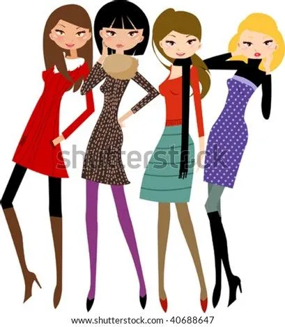 Fashion Girl 2 Stock Vector Illustration 40688647 : Shutterstock Fashion Girl 2 Stock Vector Illustration 40688647 : Shutterstock