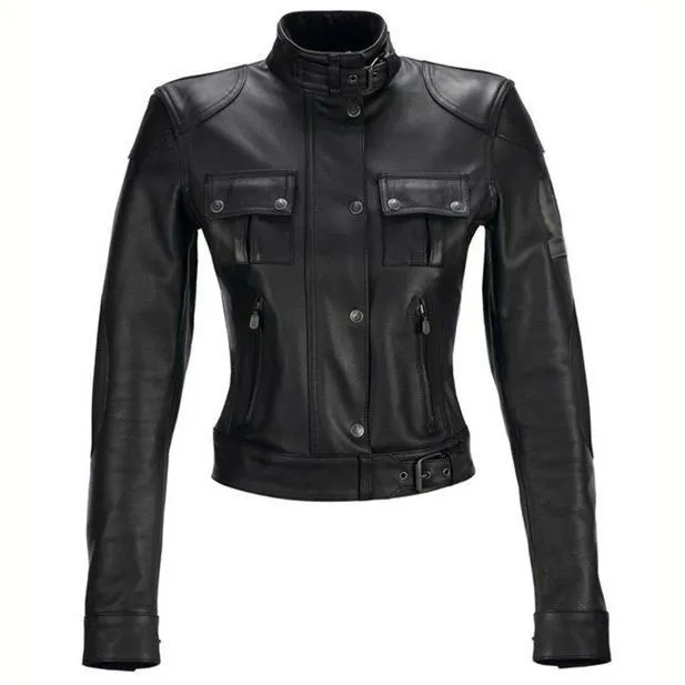 Fashional invierno suave silla de moto chaqueta de cuero para ...