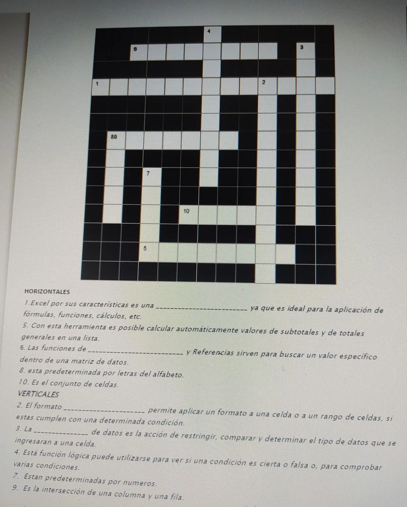 por favor me pueden ayudar con este crucigrama de excel , gracias - Brainly.lat por favor me pueden ayudar con este crucigrama de excel , gracias - Brainly.lat