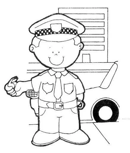 Dibujos para colorear de estación de policías - Imagui